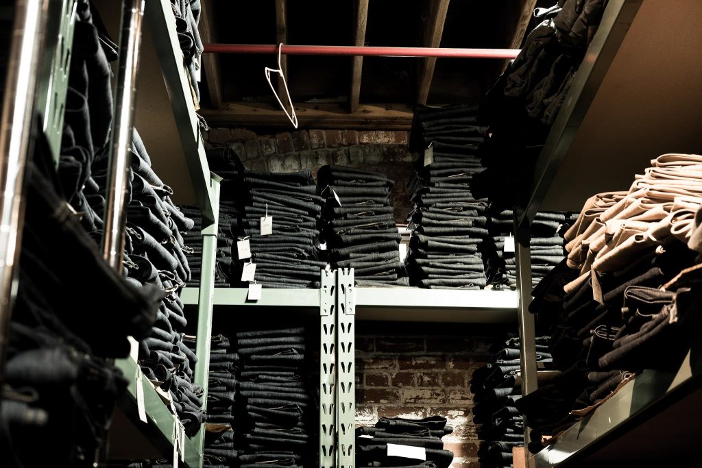 3sixteen L.A. warehouse full of denim