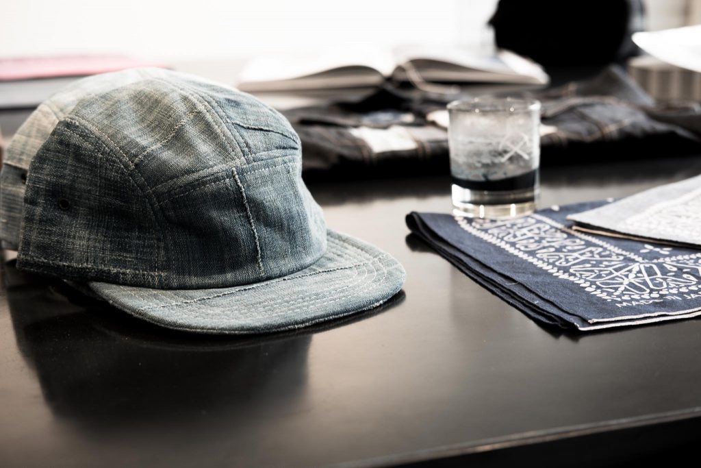 3sixteen Indigo Blanket 5-panel cap Raggedy Threads NYC