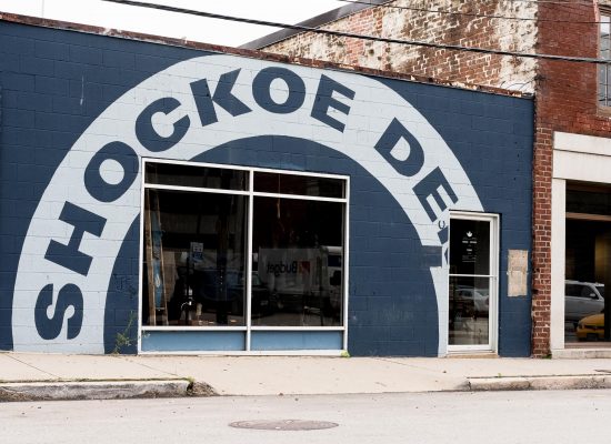 Shockoe Atelier store front and factory in Richmond, Virginia.