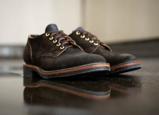 Viberg for Withered Fig 145 Oxford Mushrom Chamois Roughout Dr Sole Raw Cord Sole and 1035 Last