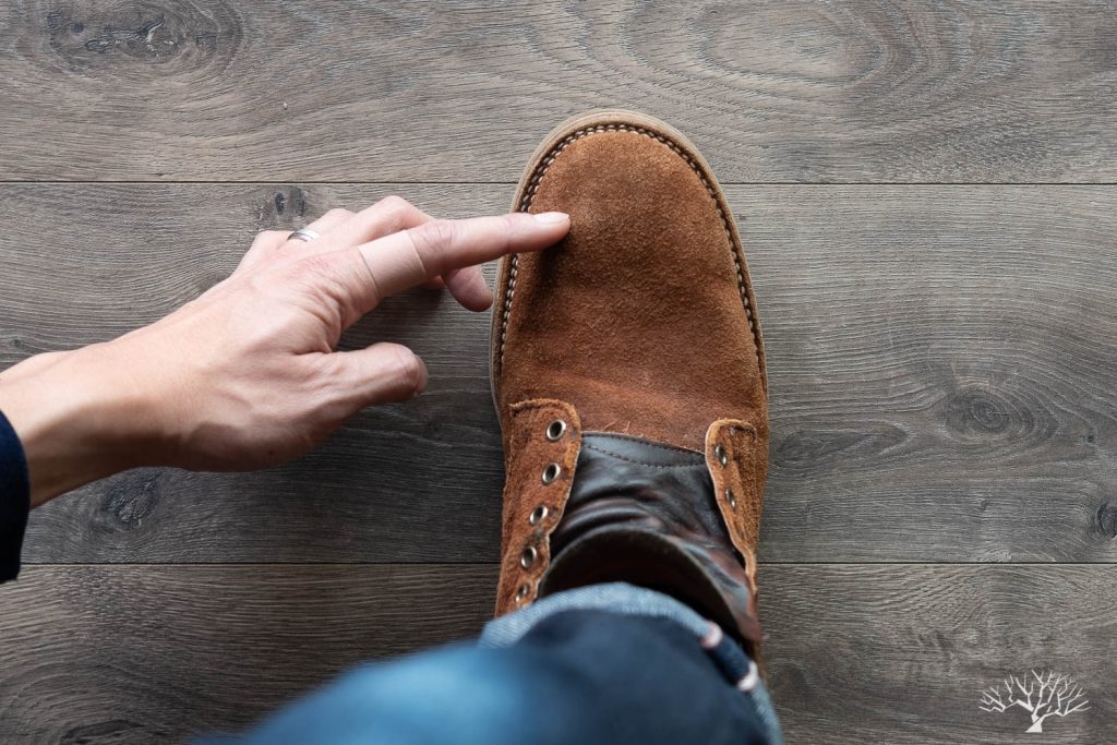 Viberg for Withered Fig Aged Bark Roughout Service Boot 'Marvington' Sizing and Fit