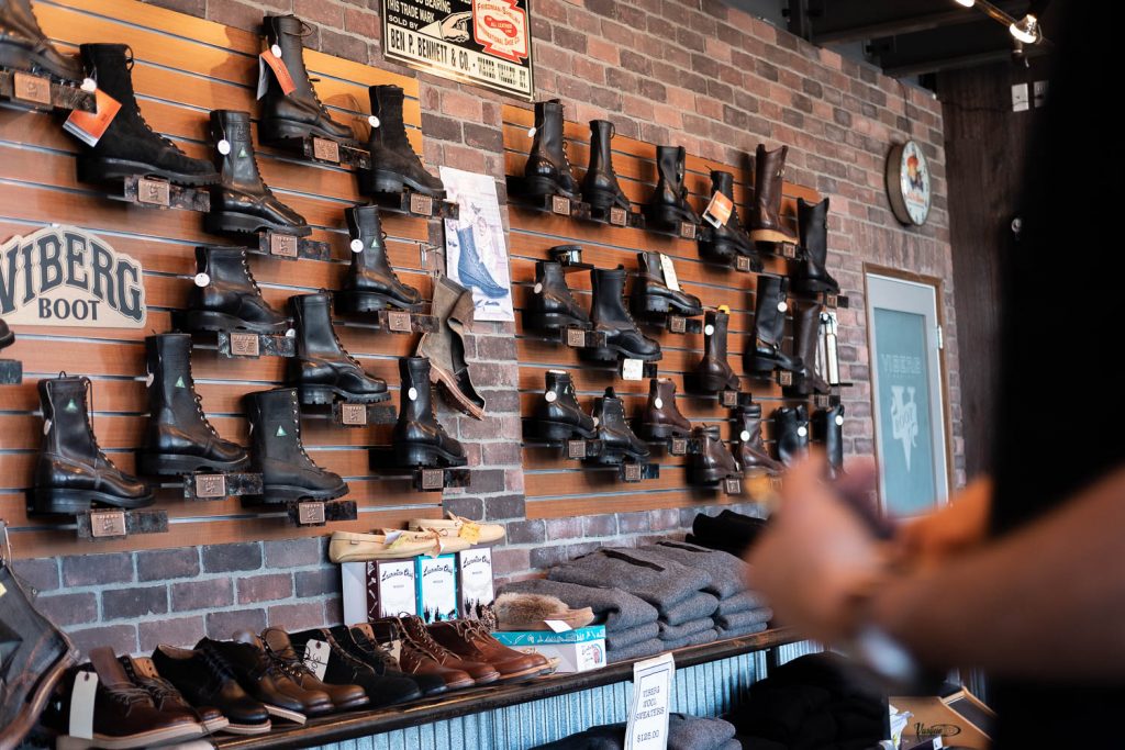 Viberg Brand Spotlight Interview - Retail Store Front at Factory