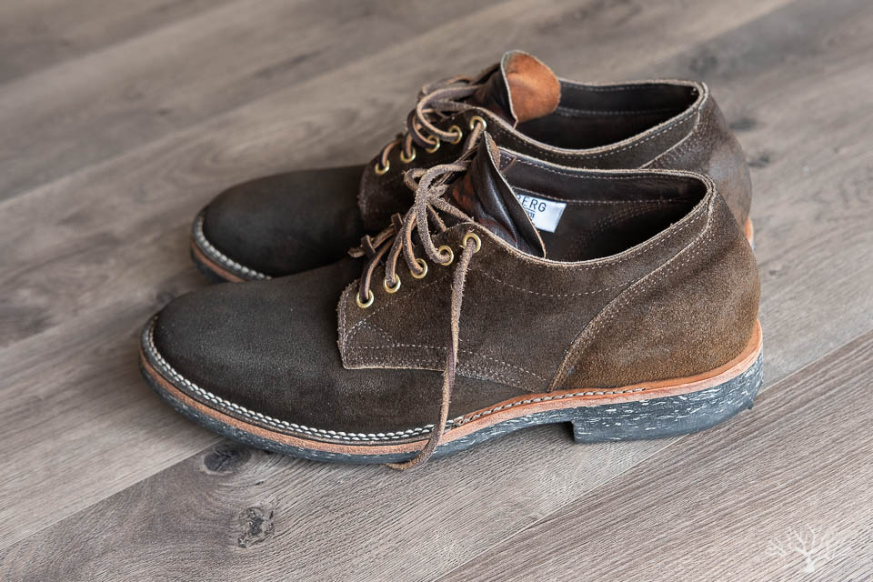 viberg mushroom chamois 145 oxford review by withered fig