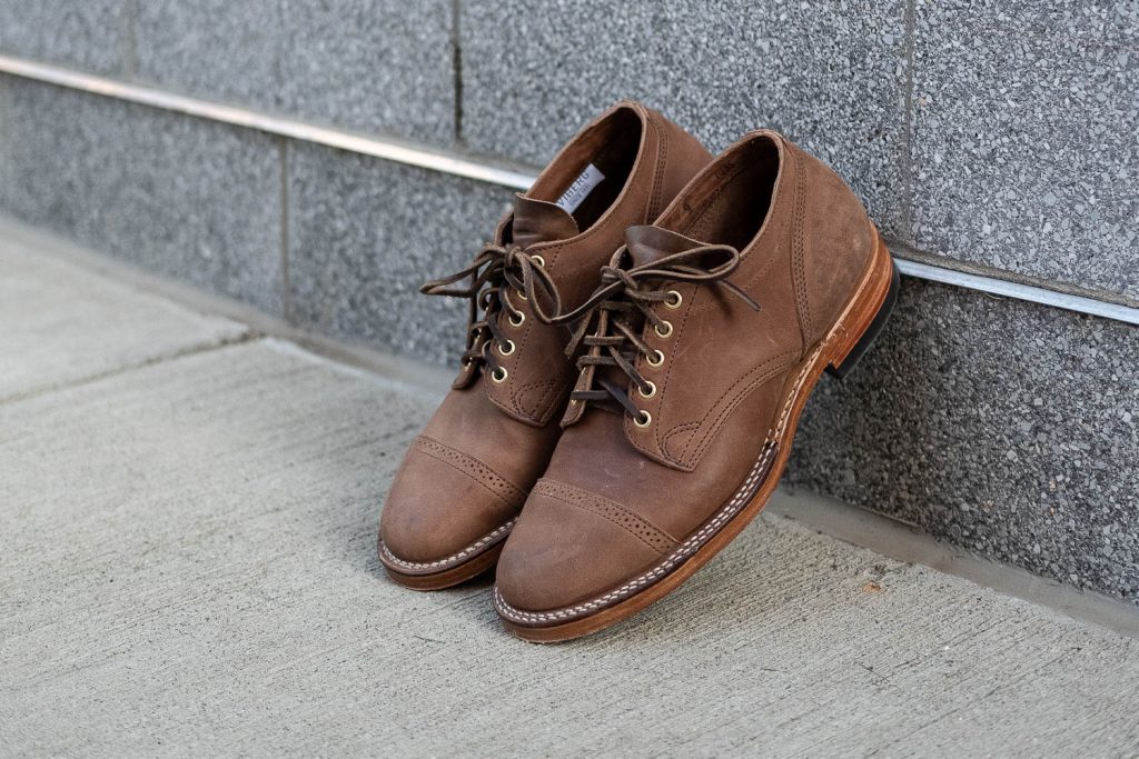 Viberg for Withered Fig Crust Horsebutt "Franklin" 145 Oxfords