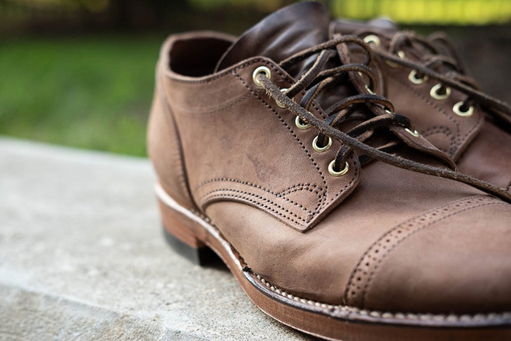 Viberg for Withered Fig Crust Horsebutt "Franklin" 145 Oxfords