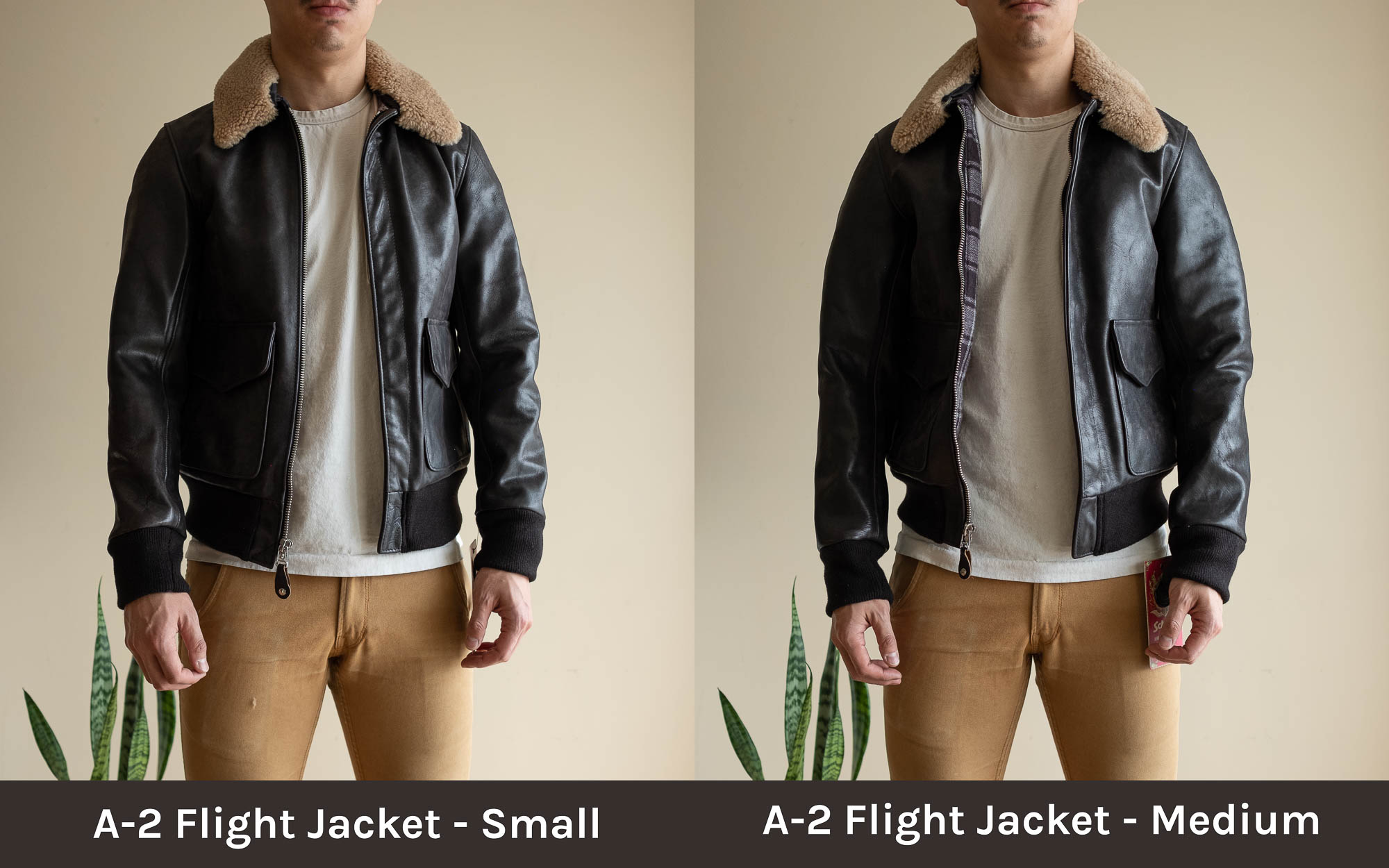 Schott for 3sixteen Perfecto and A2 Flight Jackets (2020) Withered Fig