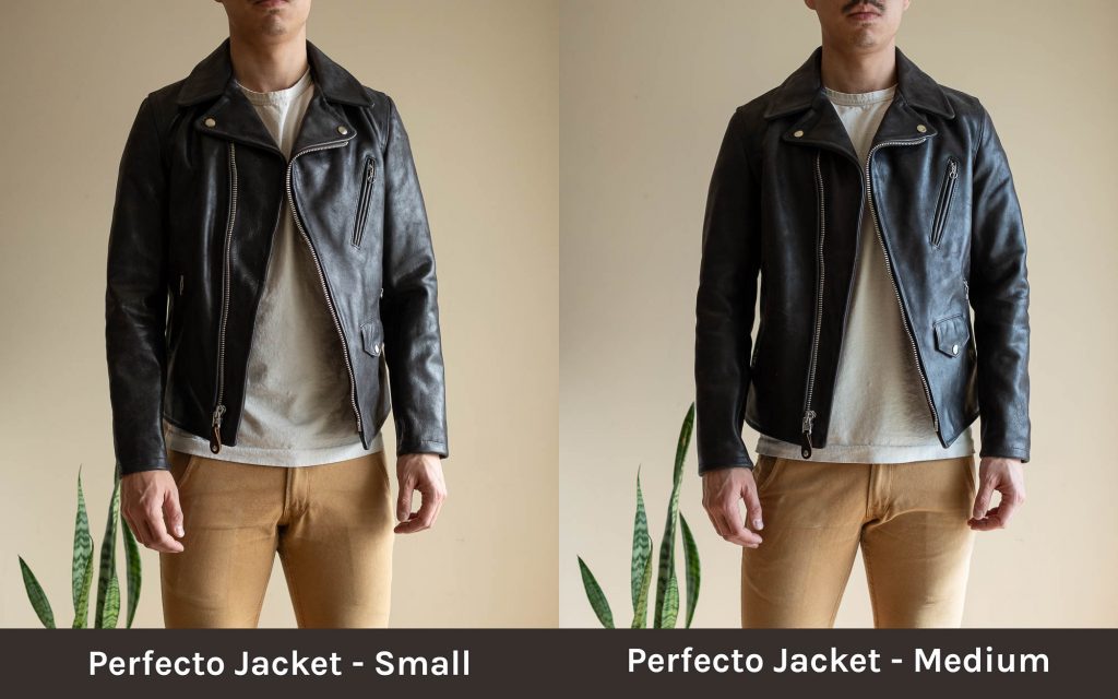 schott for 3sixteen perfecto jacket sizing