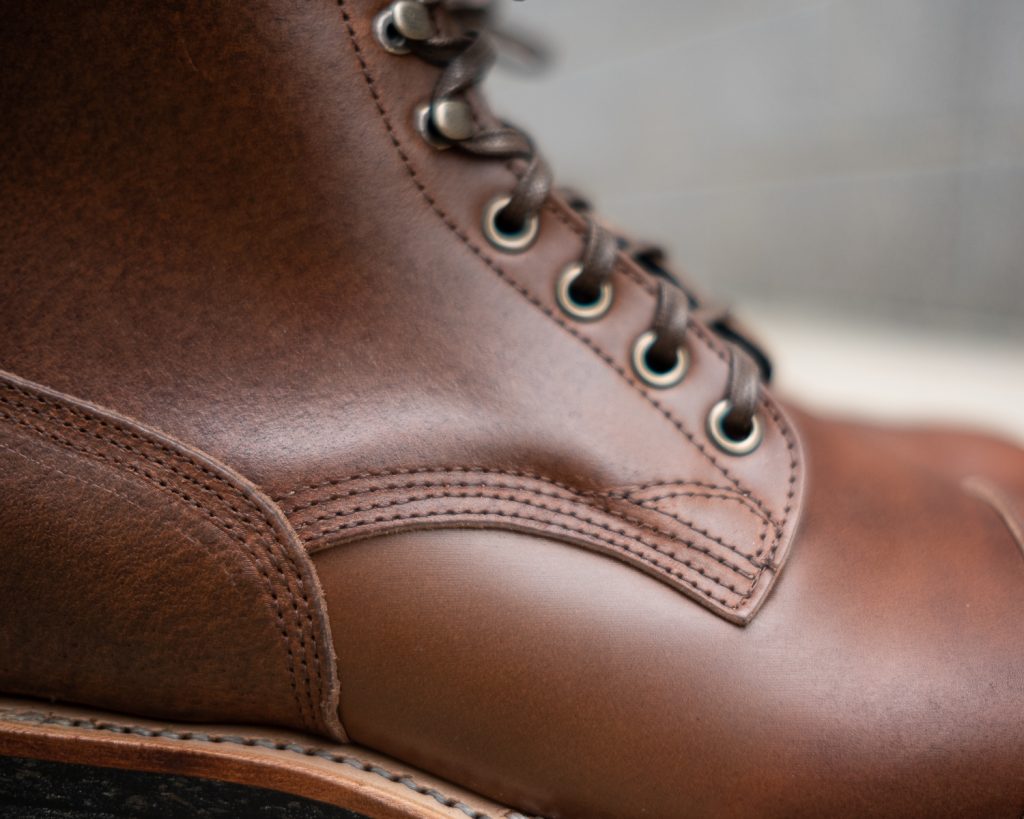 Viberg for Withered Fig Brown Waxed Flesh Horsebutt Bobcat Boot ...