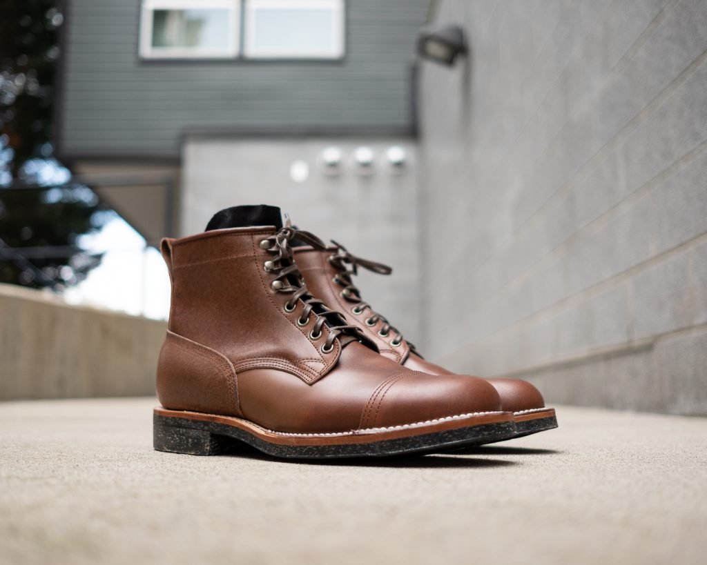 Viberg Bobcat Brown Waxed Flesh Horsebutt