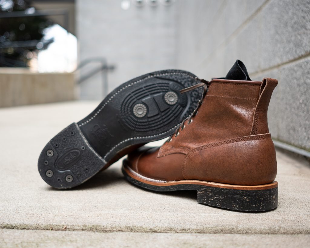 Viberg Bobcat Brown Waxed Flesh Horsebutt