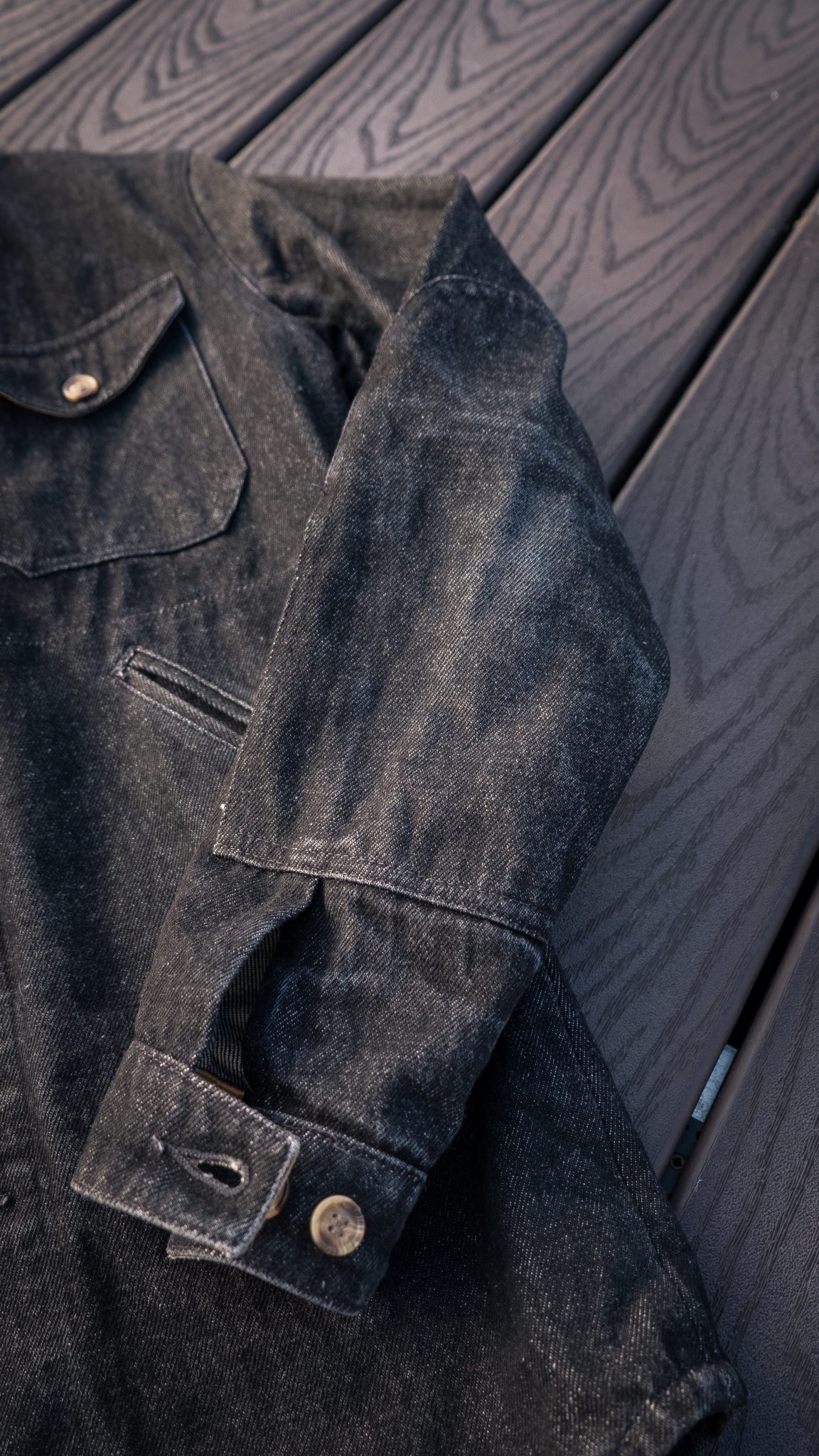 Dehen 1920 Black Denim Crissman Overshirt