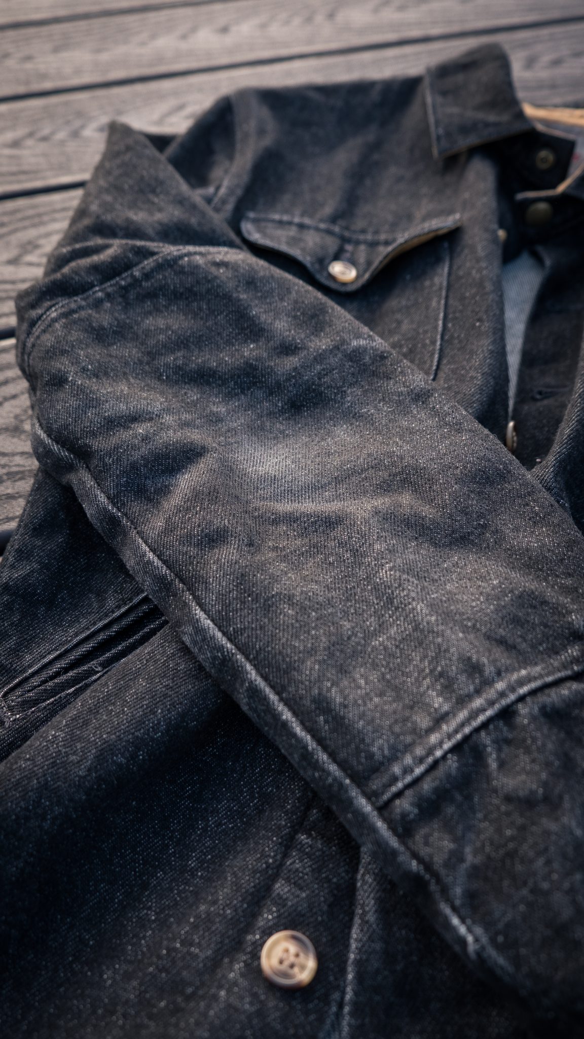 Dehen 1920 Black Denim Crissman Overshirt