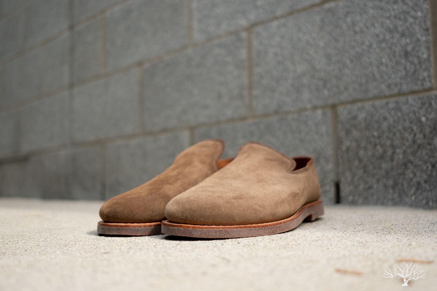 Viberg Zabri Antelope Calf Suede Slipper