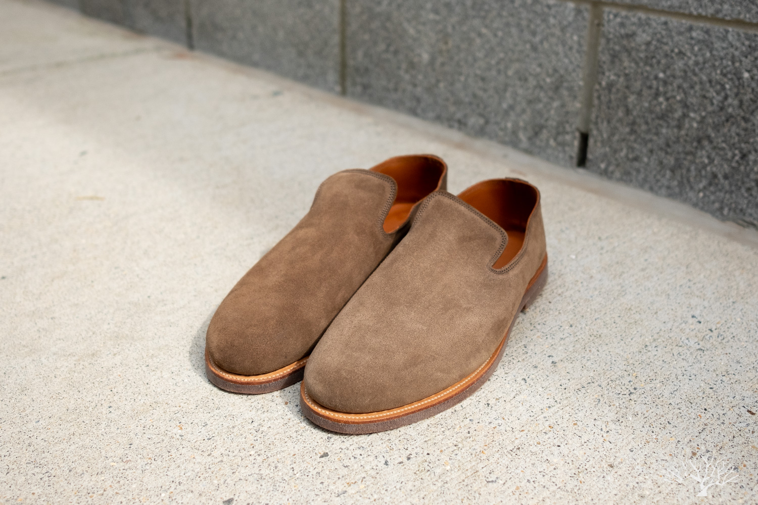 Viberg Zabri Antelope Calf Suede Slipper