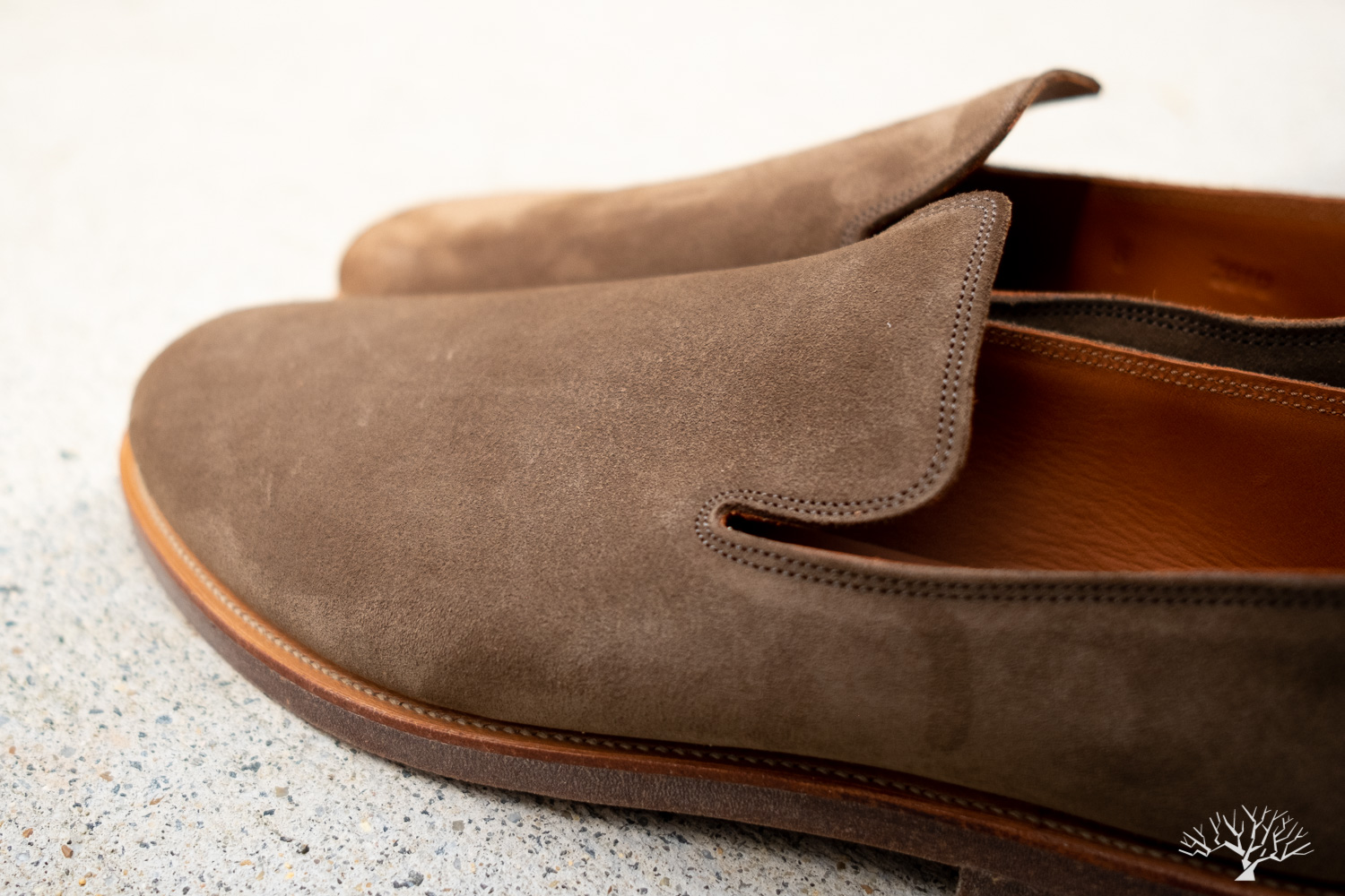 Viberg Zabri Antelope Calf Suede Slipper