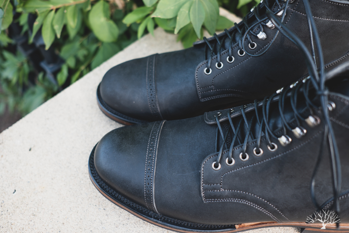 Viberg Black Waxed Horsebutt Service Boot 2030 Last