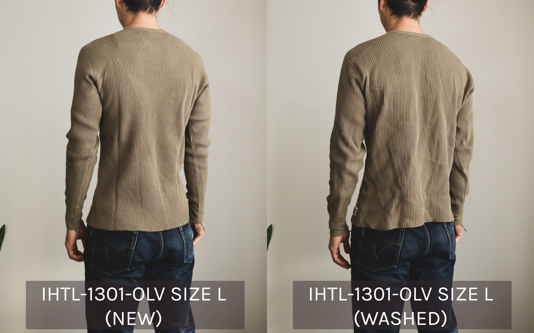 Iron Heart IHTL-1301-OLV Side-by-side comparison back