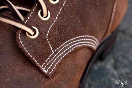 Viberg Boondocker Boot - Tobacco Chamois Roughout - Withered Fig