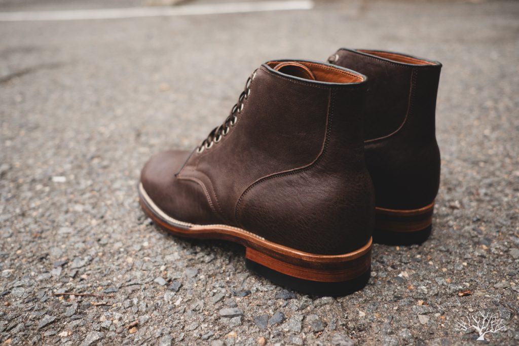 Viberg Horsehide Service Boot (Col. 1071) Withered Fig