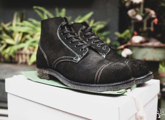 Dr. Sole OZ Trooper Service Boot Black Roughout, Exclusive for Withered Fig