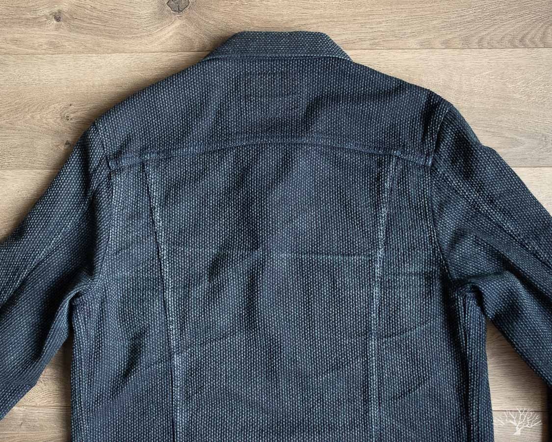 Pure Blue Japan Sashiko Jacket Type II Back Whiskering Fades