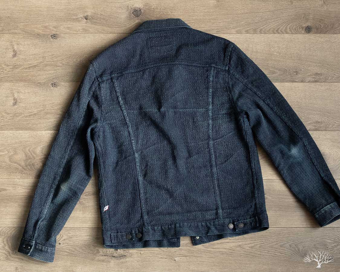 Pure Blue Japan Sashiko Jacket Type II Back