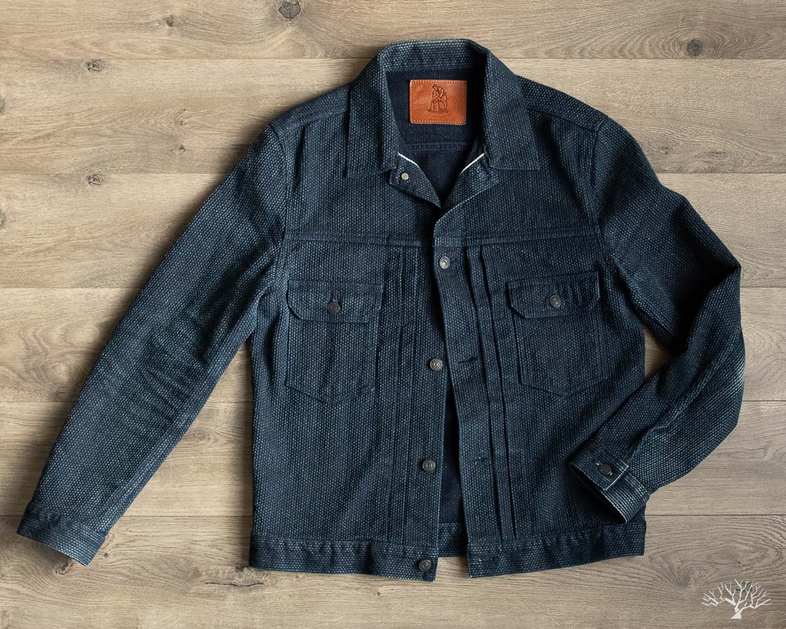 Pure Blue Japan Sashiko Jacket Type II Front 