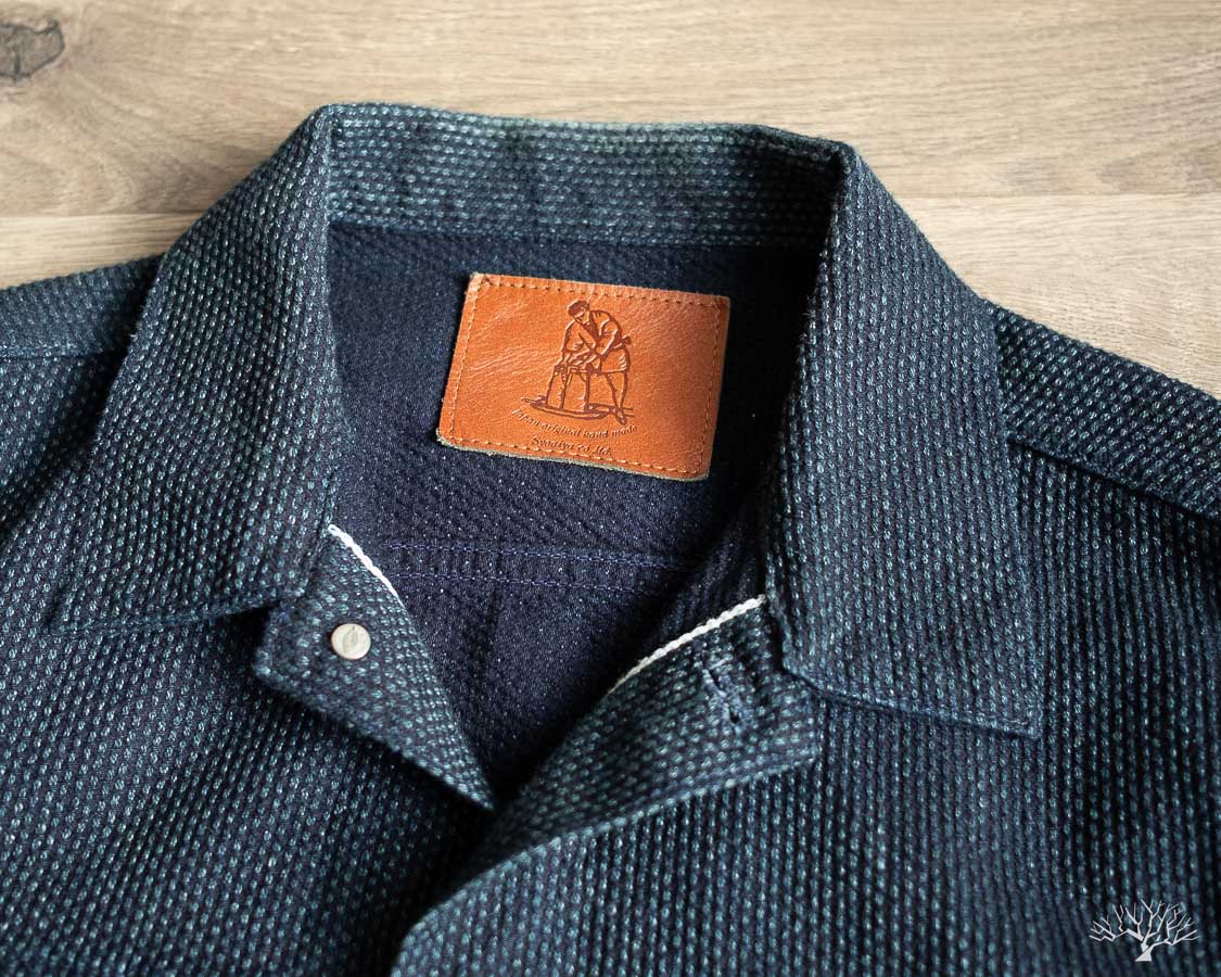 Pure Blue Japan Sashiko Jacket, Type II Collar Faded