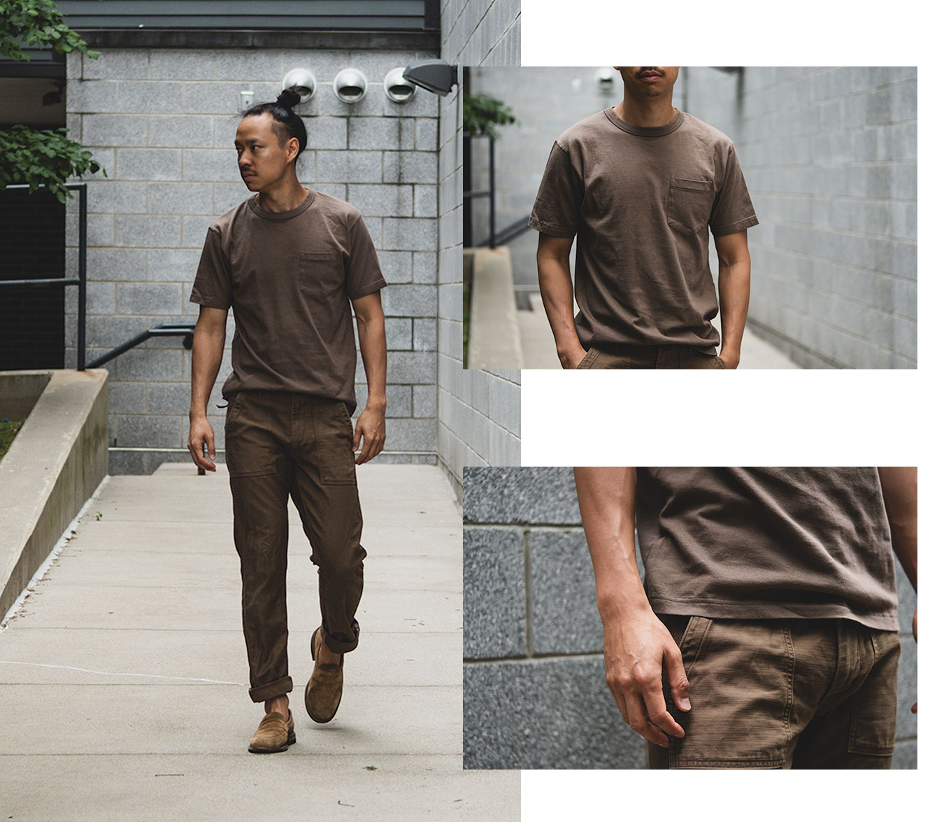 National Athletic Goods Choco Pocket T-Shirt