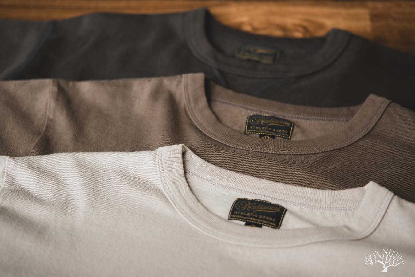 National Athletic Goods for Withered Fig Earth Pack Collection - Black, Choco, Taupe T-Shirts