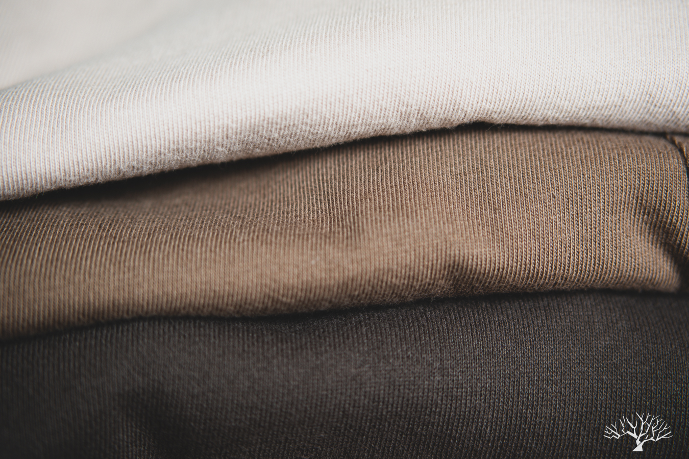National Athletic Goods Taupe and Choco Basic T-Shirt
