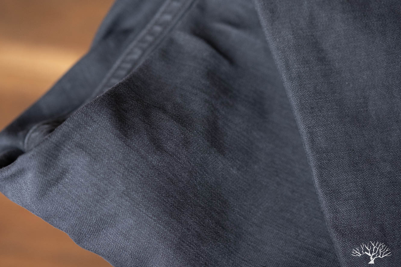 orSlow for Withered Fig Fatigue Pants Black Stone Fading